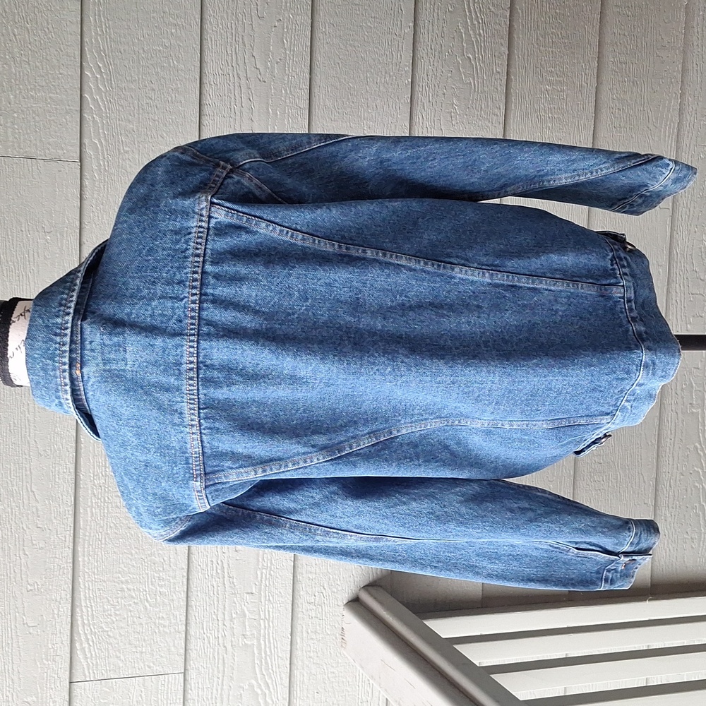 Coors x Brixton CP Banquet Blue Denim Trucker Jacket Size Large 100% Cotton - Picture 6 of 9
